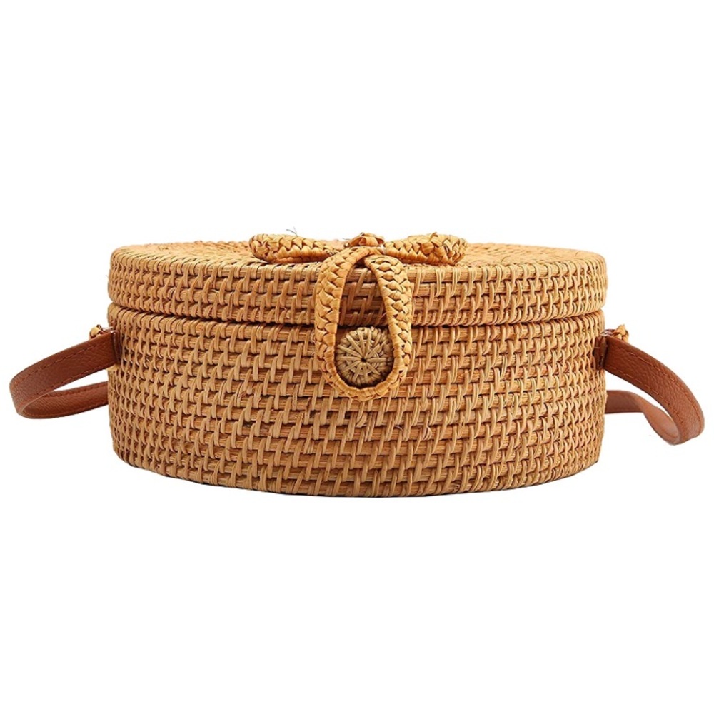 Stylish Round rattan crossbody bag - Picture 4 of 4